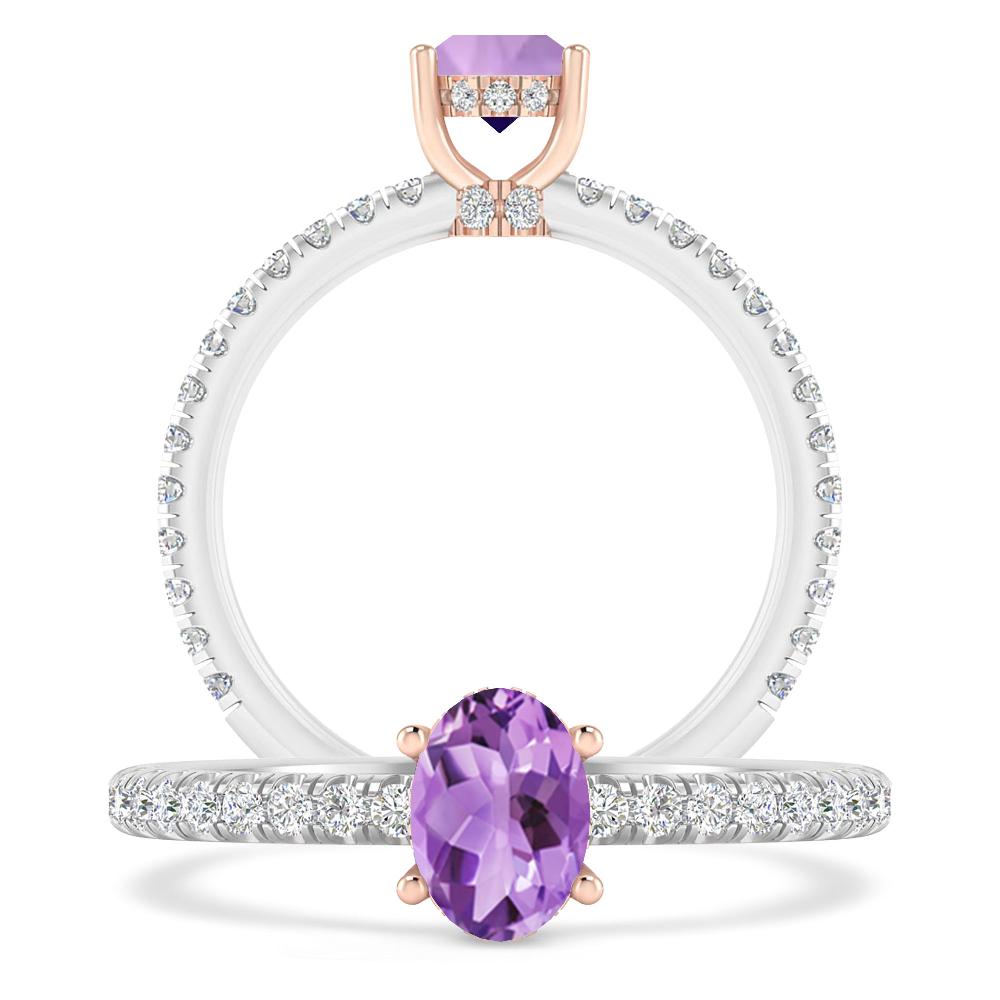 White Gold - Amethyst