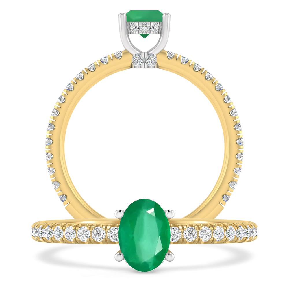 Yellow Gold - Emerald