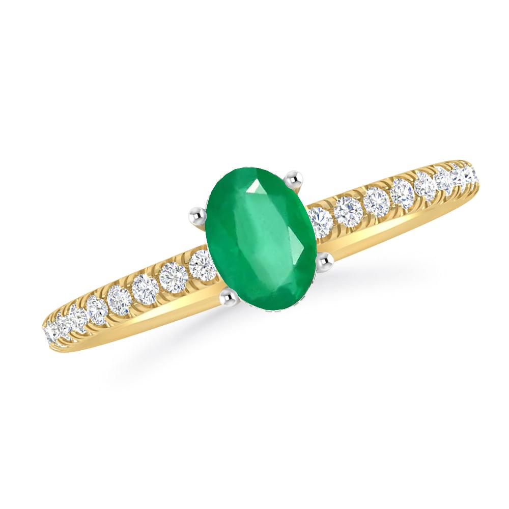 Yellow Gold - Emerald