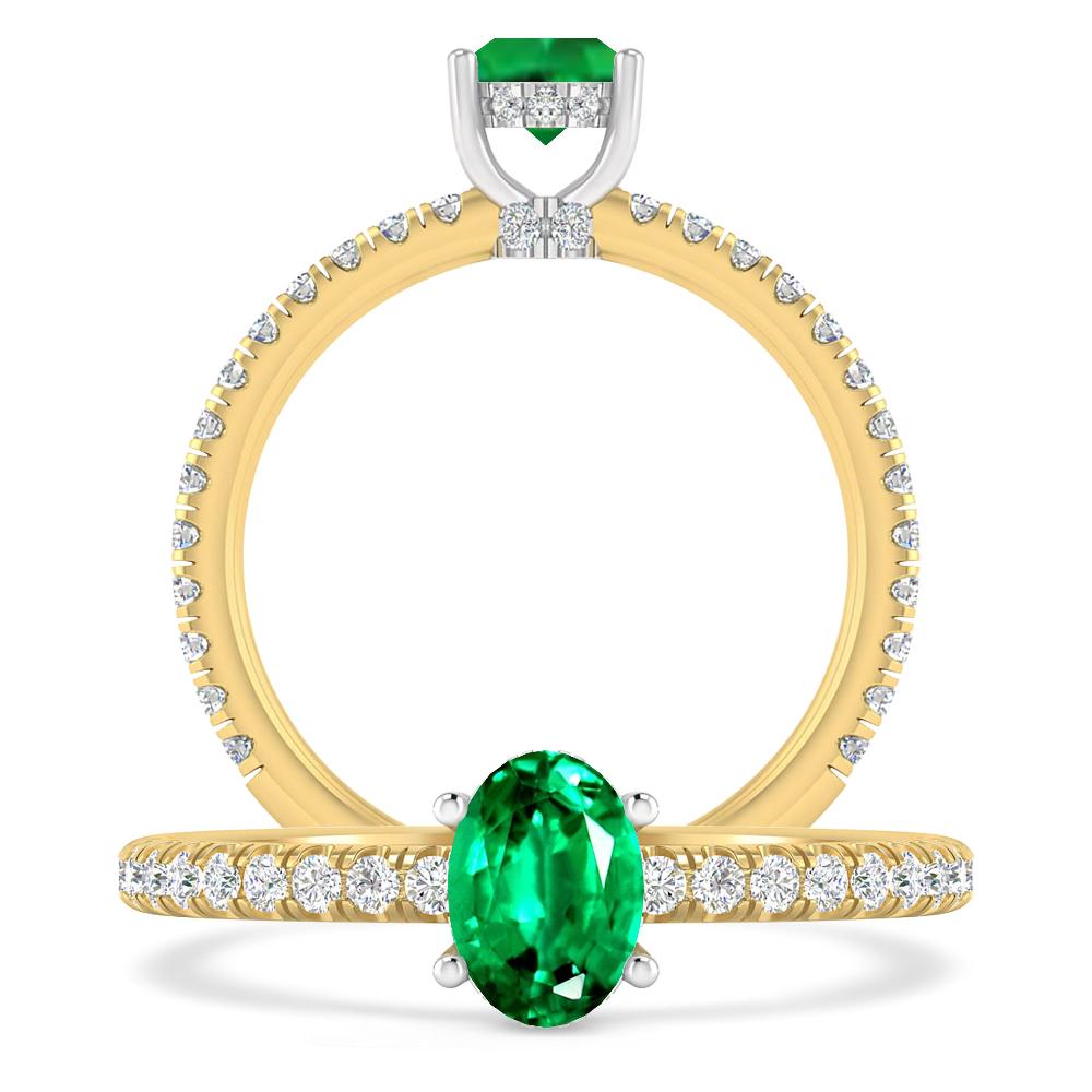 Yellow Gold - Emerald