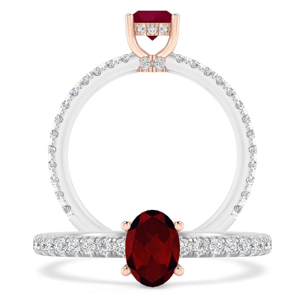 White Gold - Garnet