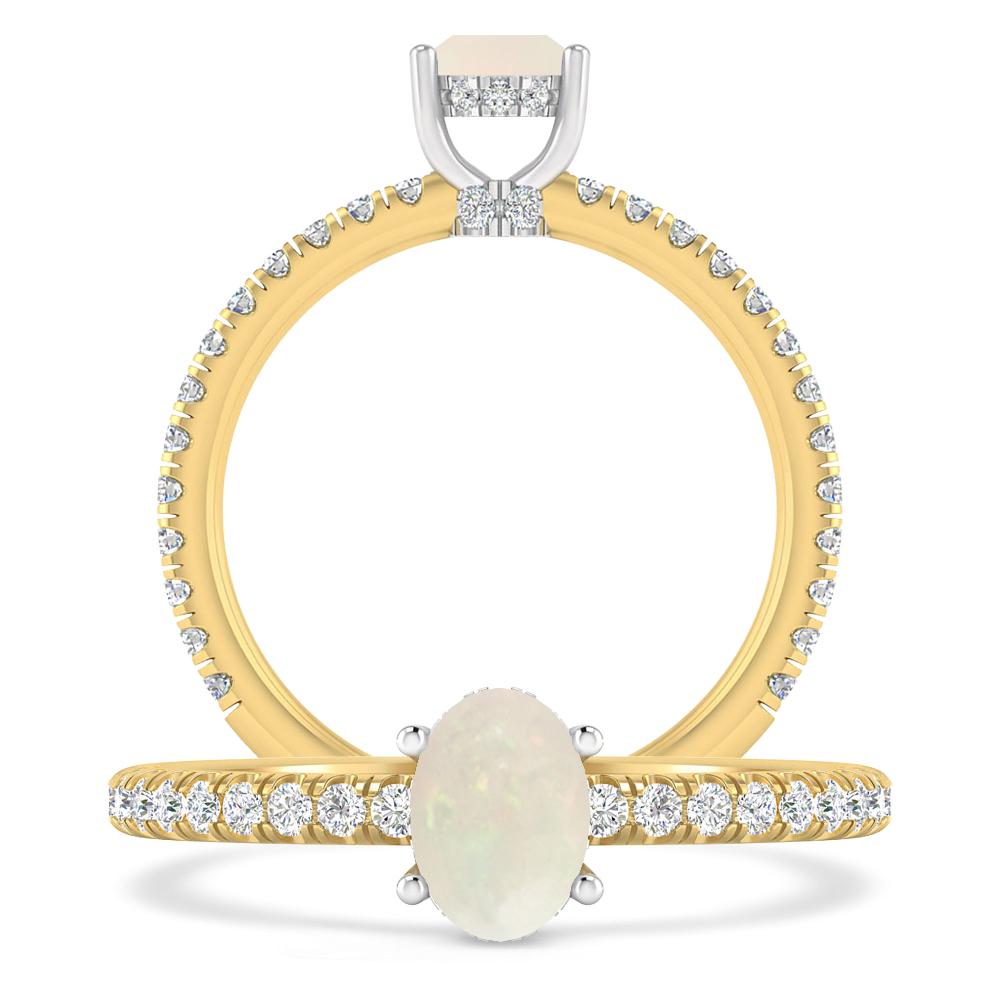 Yellow Gold - Opal