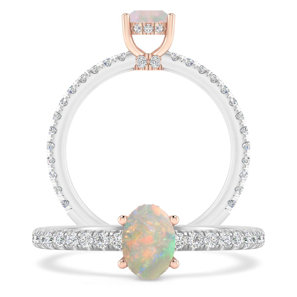 White Gold - Opal