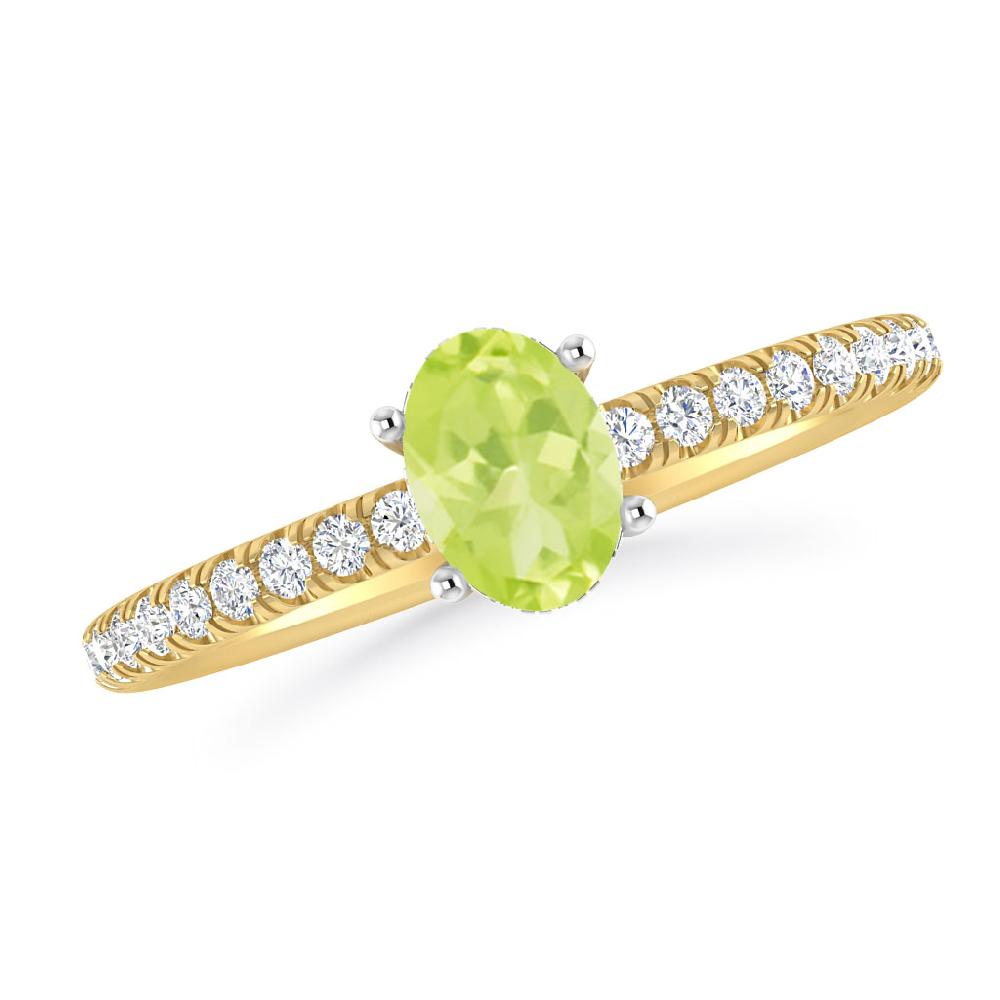 Yellow Gold - Peridot