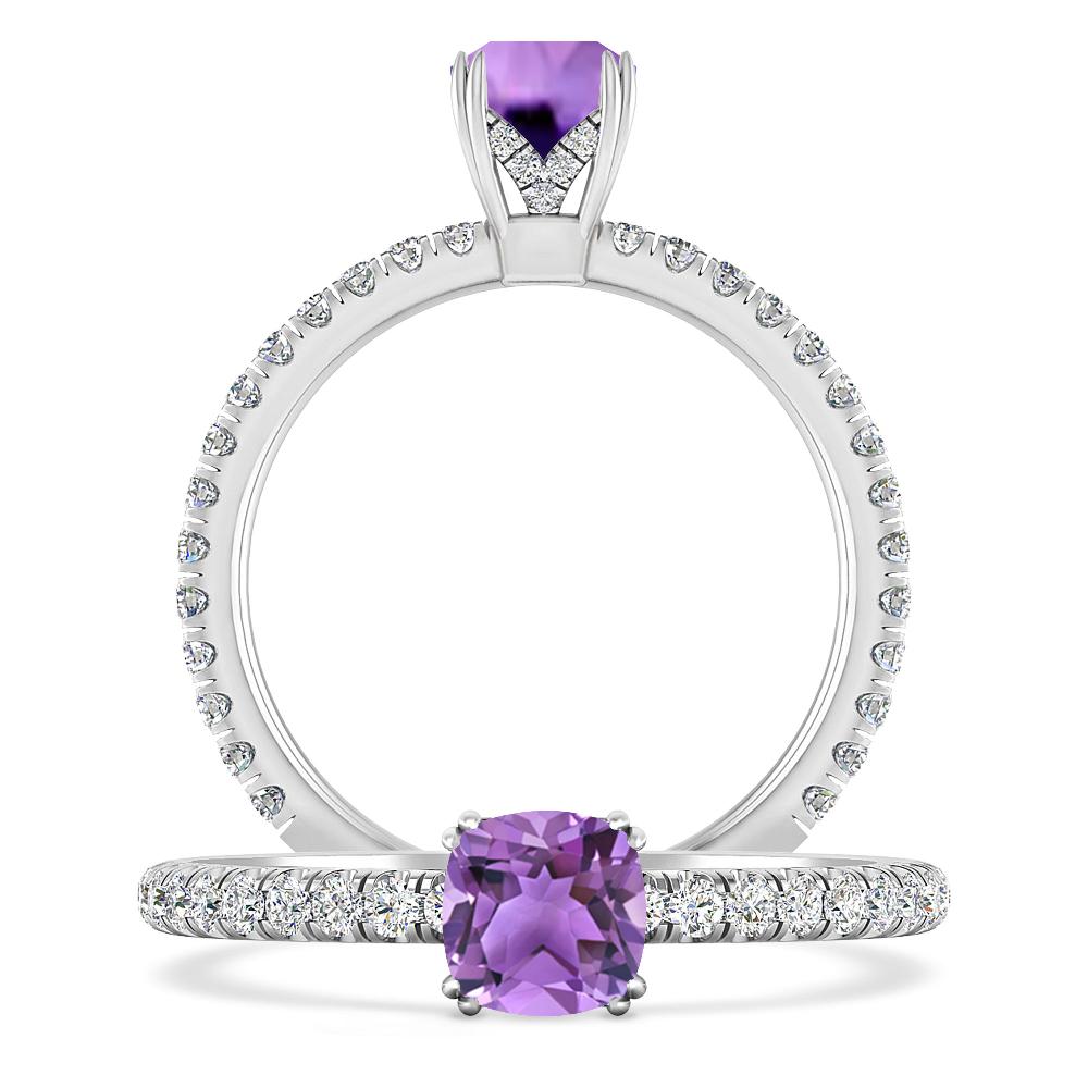 White Gold - Amethyst