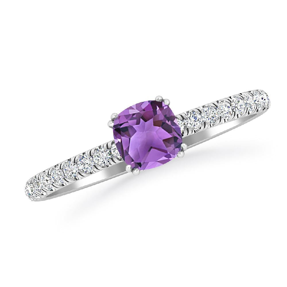 White Gold - Amethyst