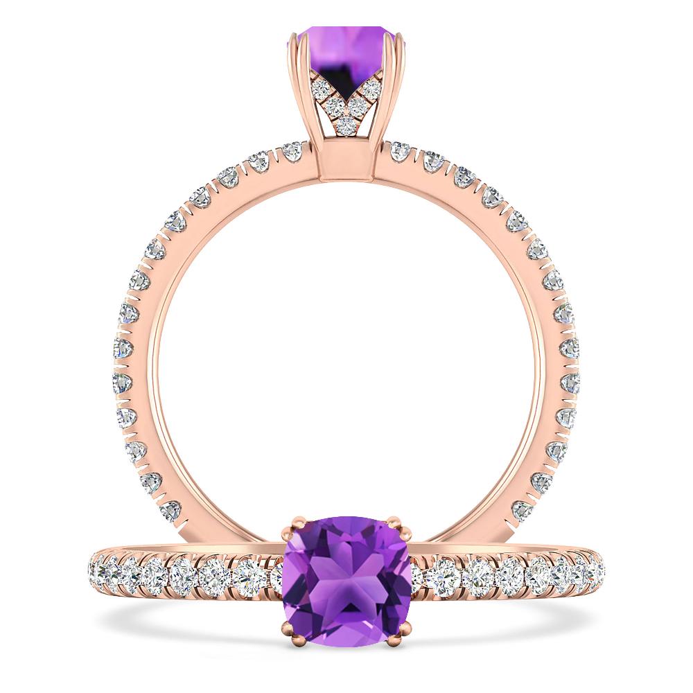 Rose Gold - Amethyst