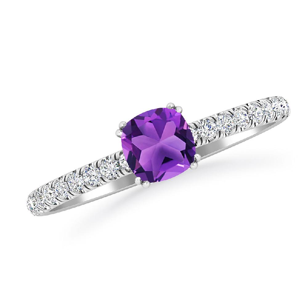 White Gold - Amethyst