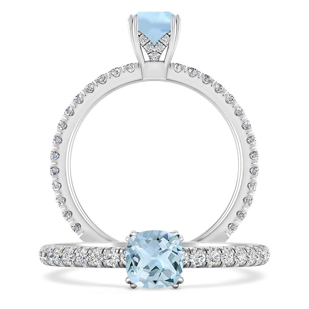 White Gold - Aquamarine