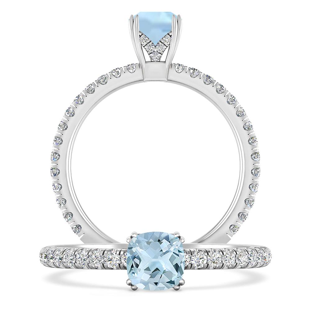 White Gold - Aquamarine