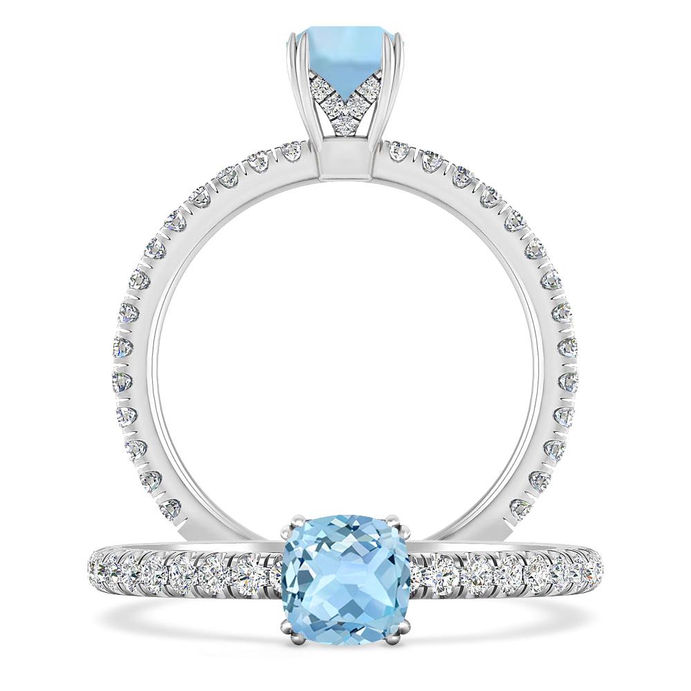 White Gold - Aquamarine