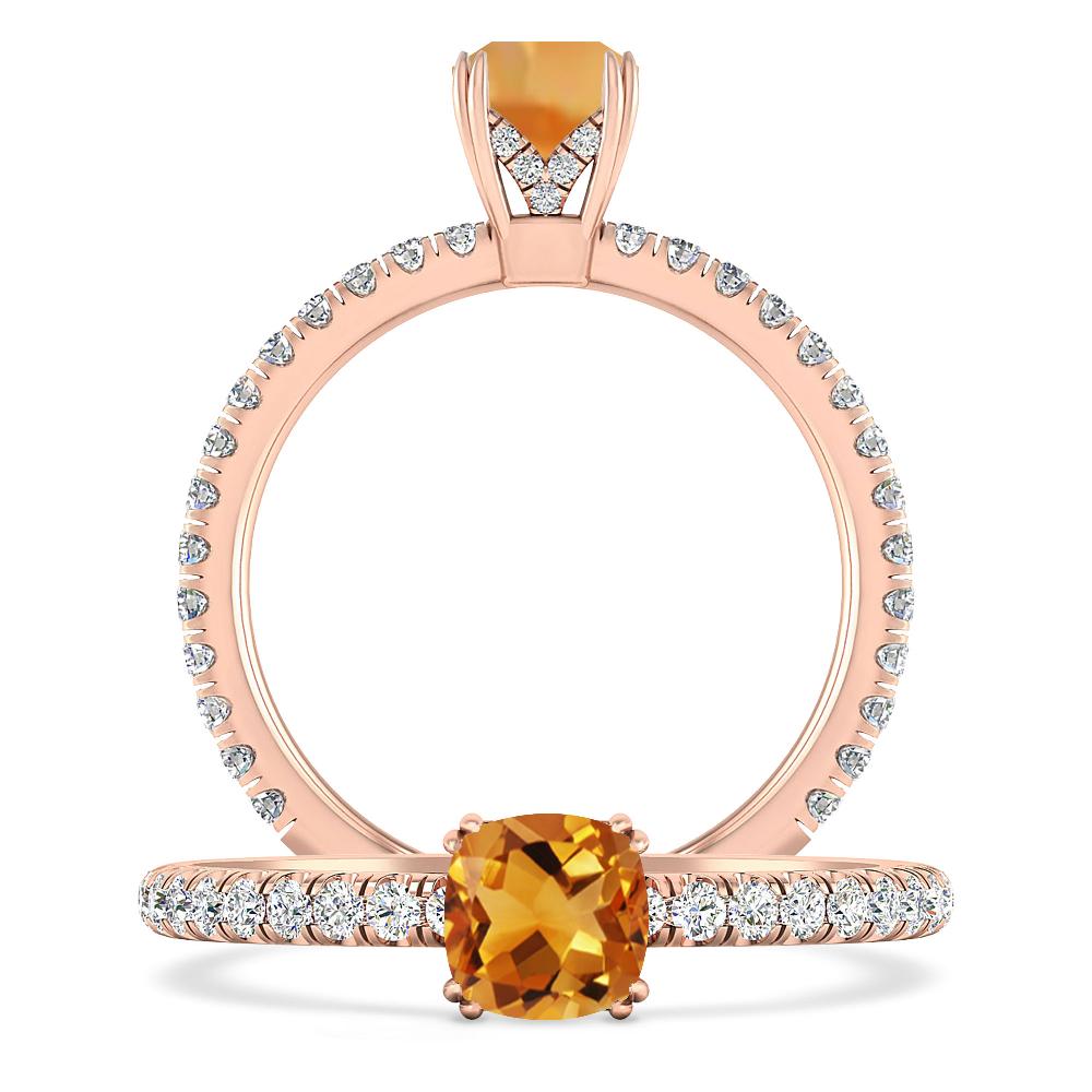 Rose Gold - Citrine