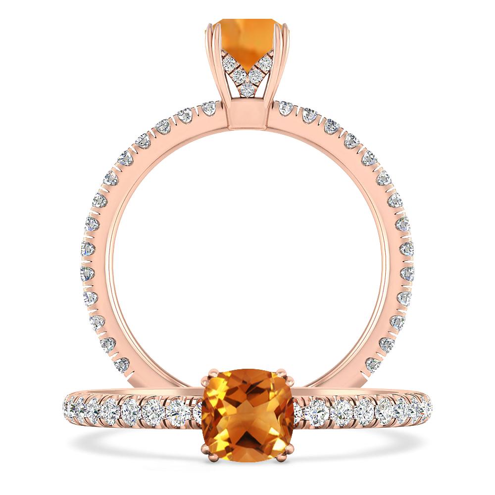 Rose Gold - Citrine