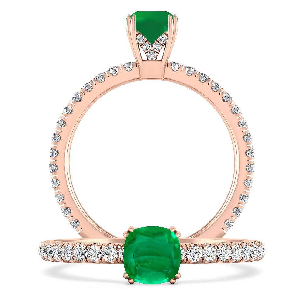 Rose Gold - Emerald