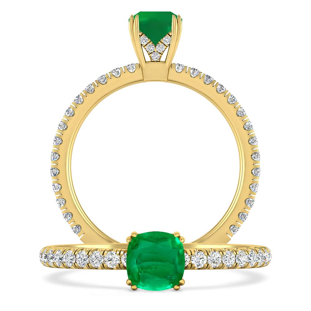 Yellow Gold - Emerald