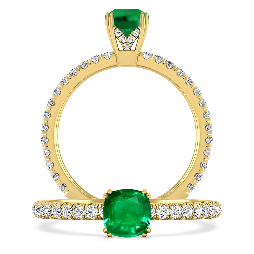 Yellow Gold - Emerald