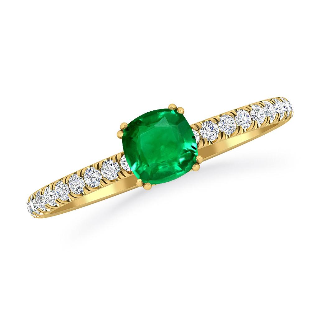 Yellow Gold - Emerald