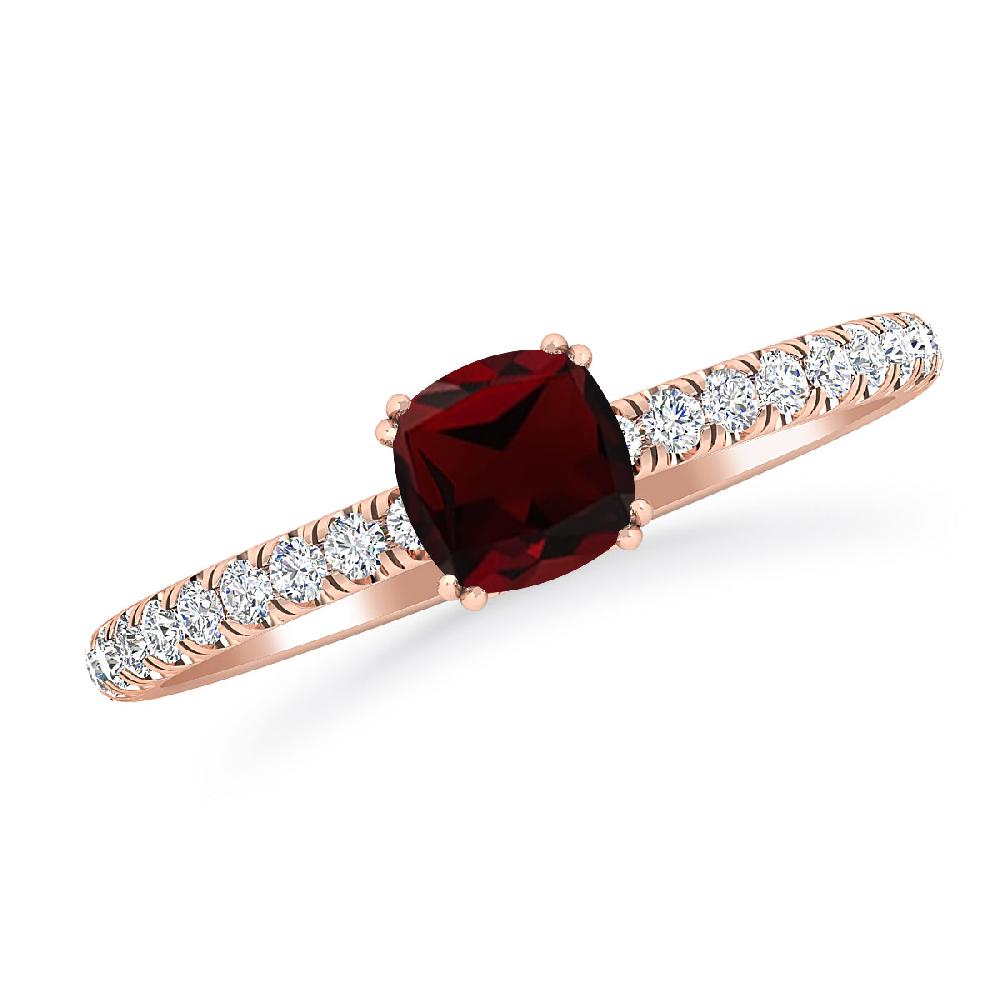 Rose Gold - Garnet