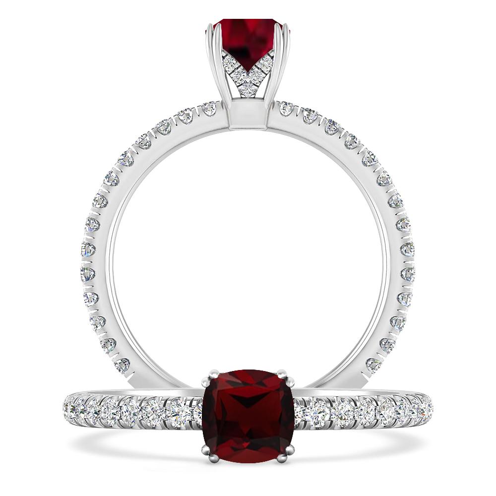 White Gold - Garnet