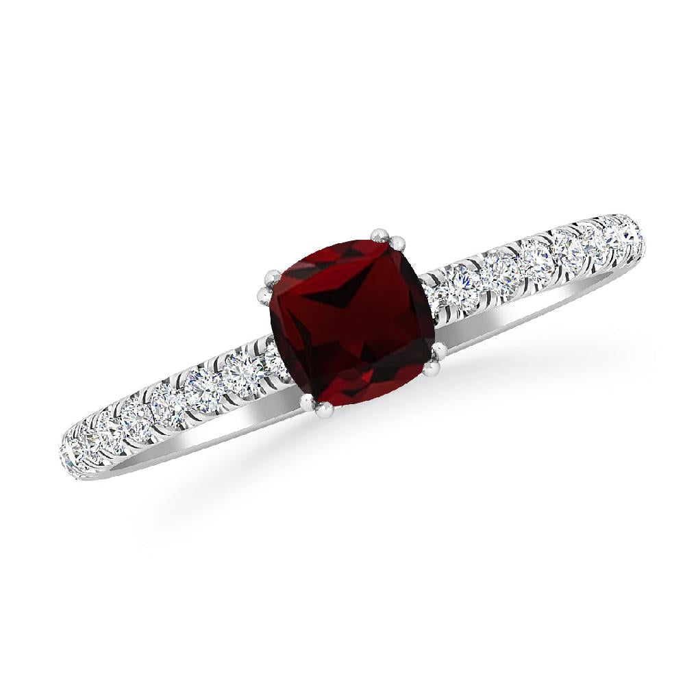 White Gold - Garnet