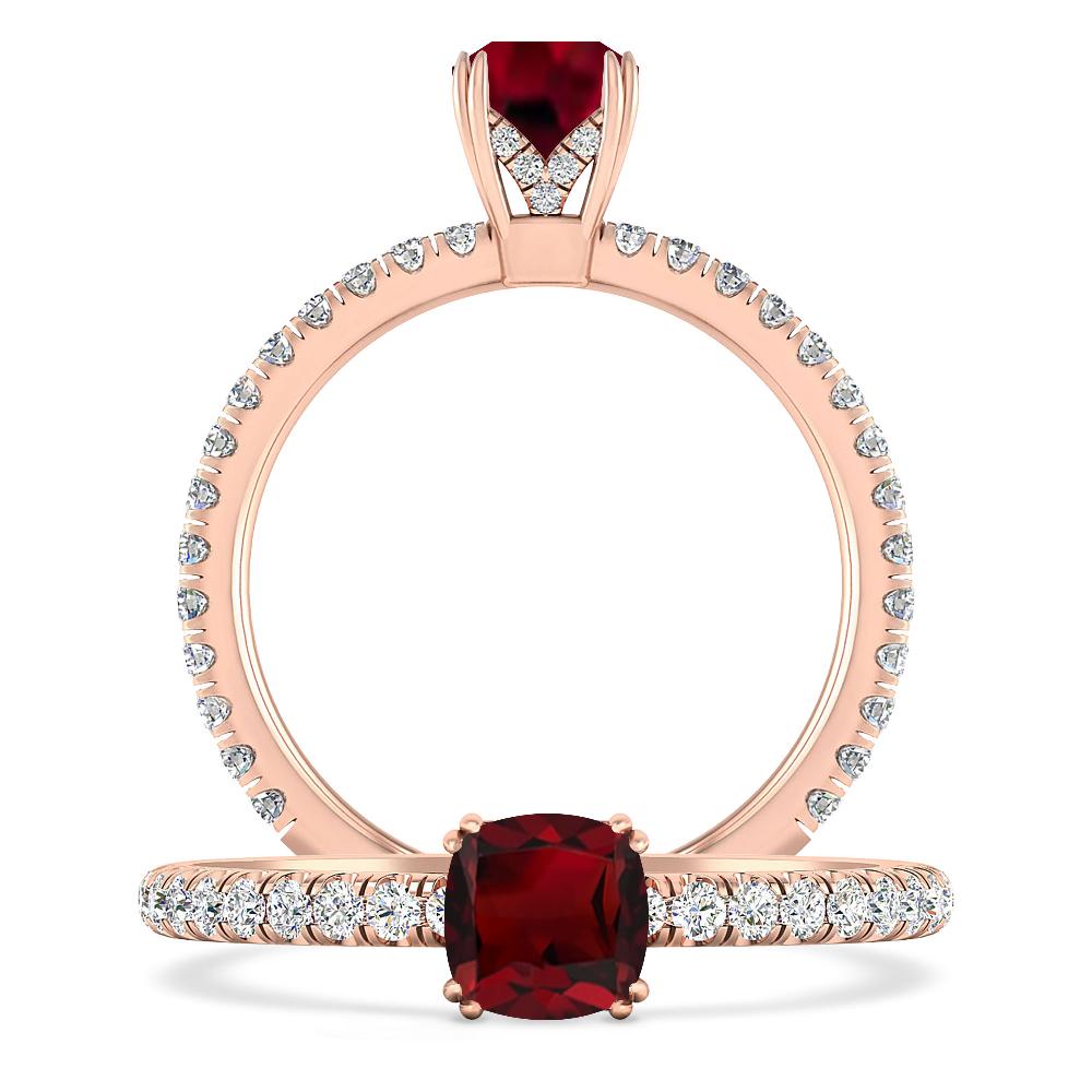 Rose Gold - Garnet