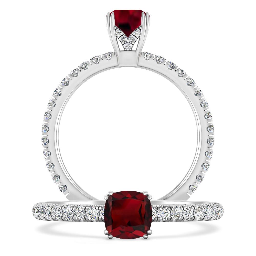 White Gold - Garnet