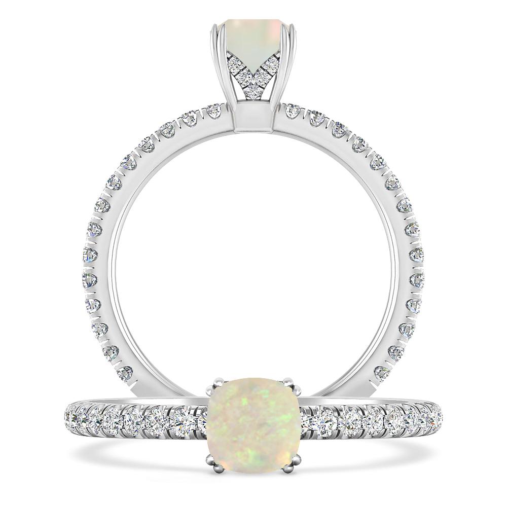 White Gold - Opal