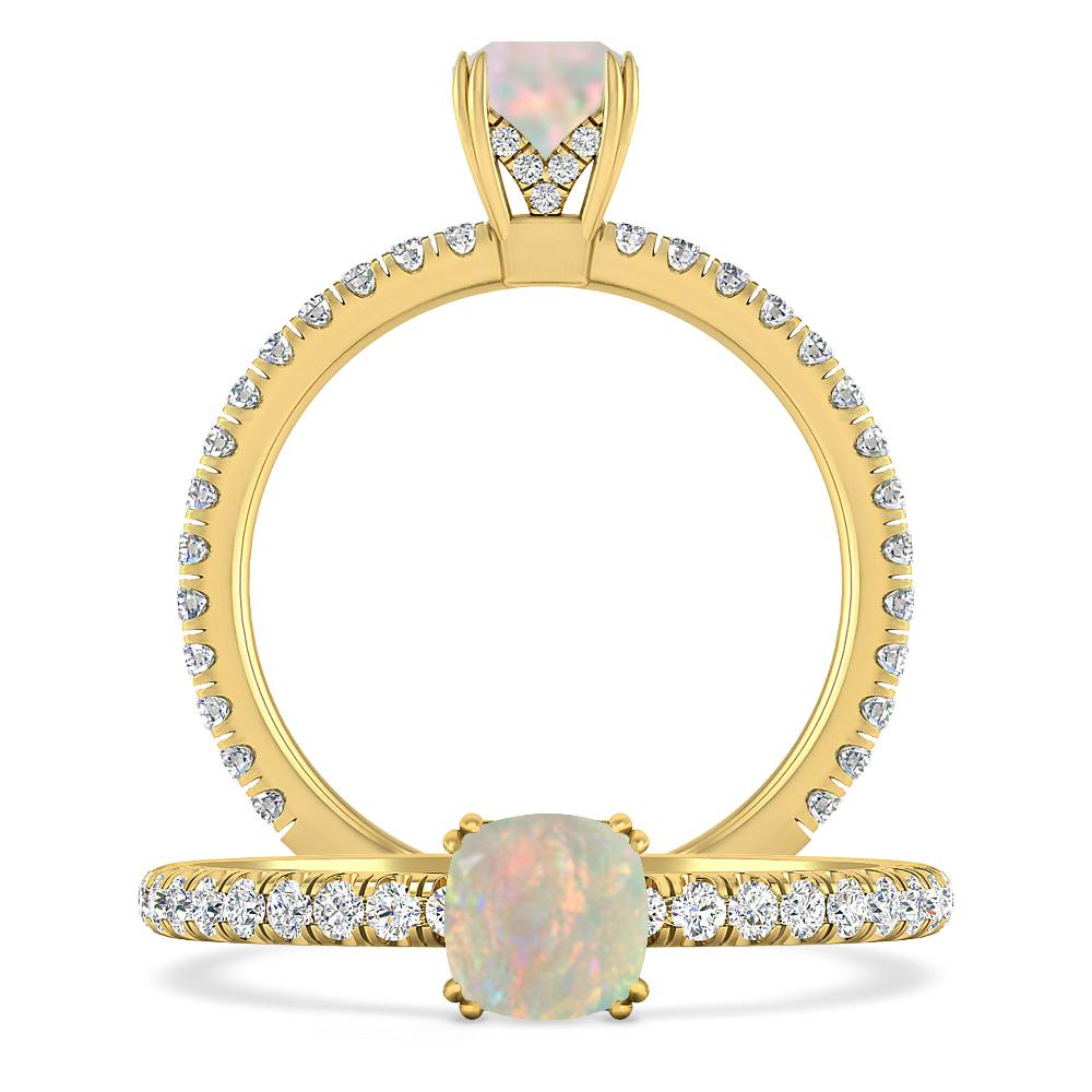 Yellow Gold - Opal