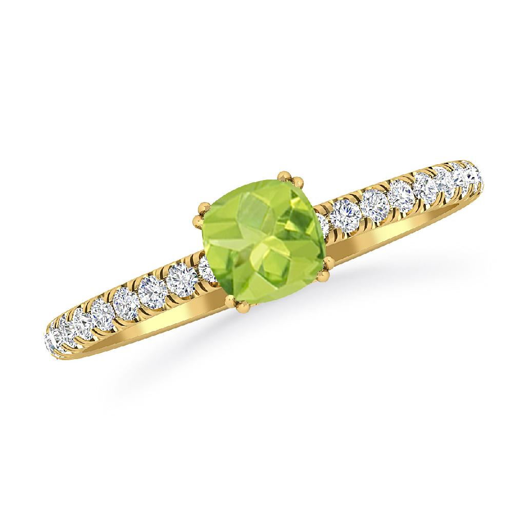 Yellow Gold - Peridot