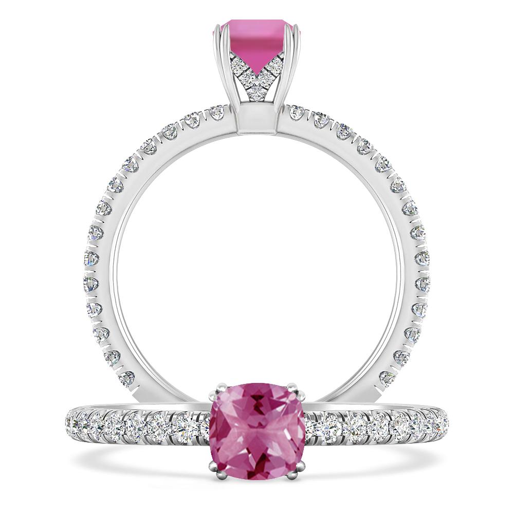 White Gold - Pink Tourmaline