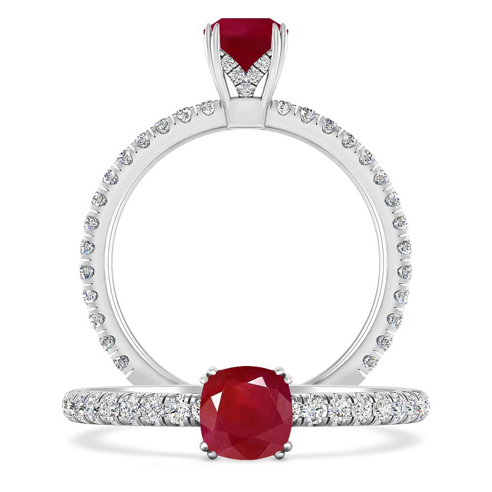 White Gold - Ruby