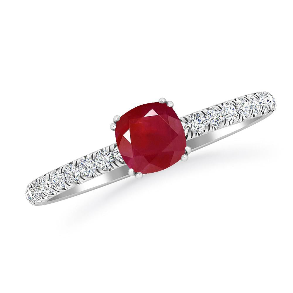 White Gold - Ruby