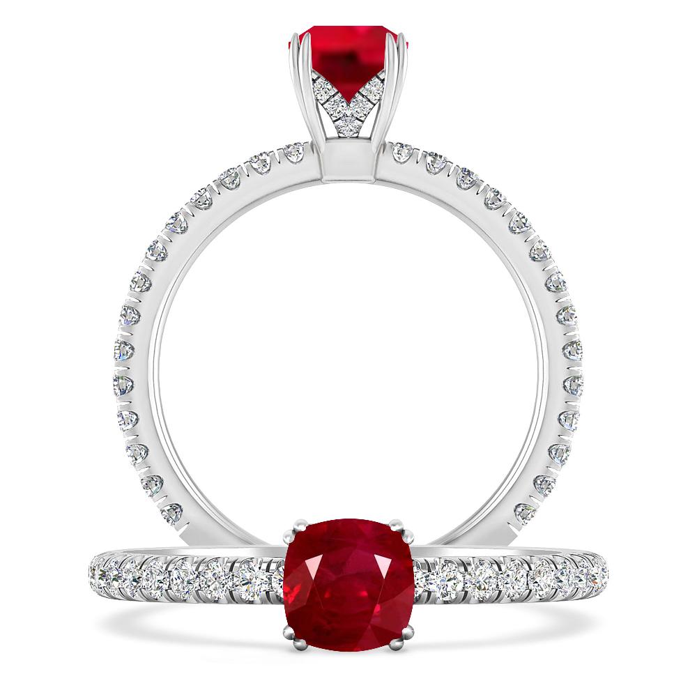White Gold - Ruby