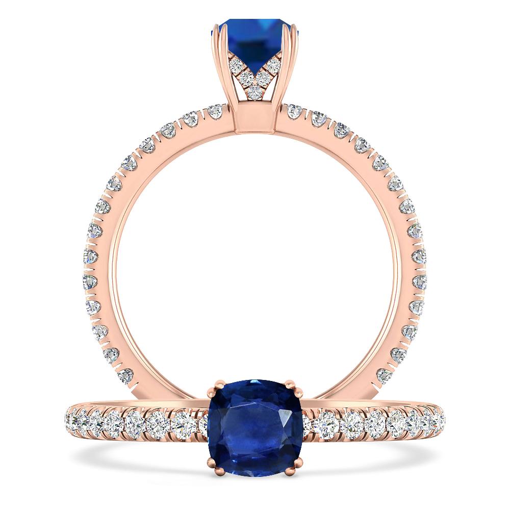 Rose Gold - Sapphire