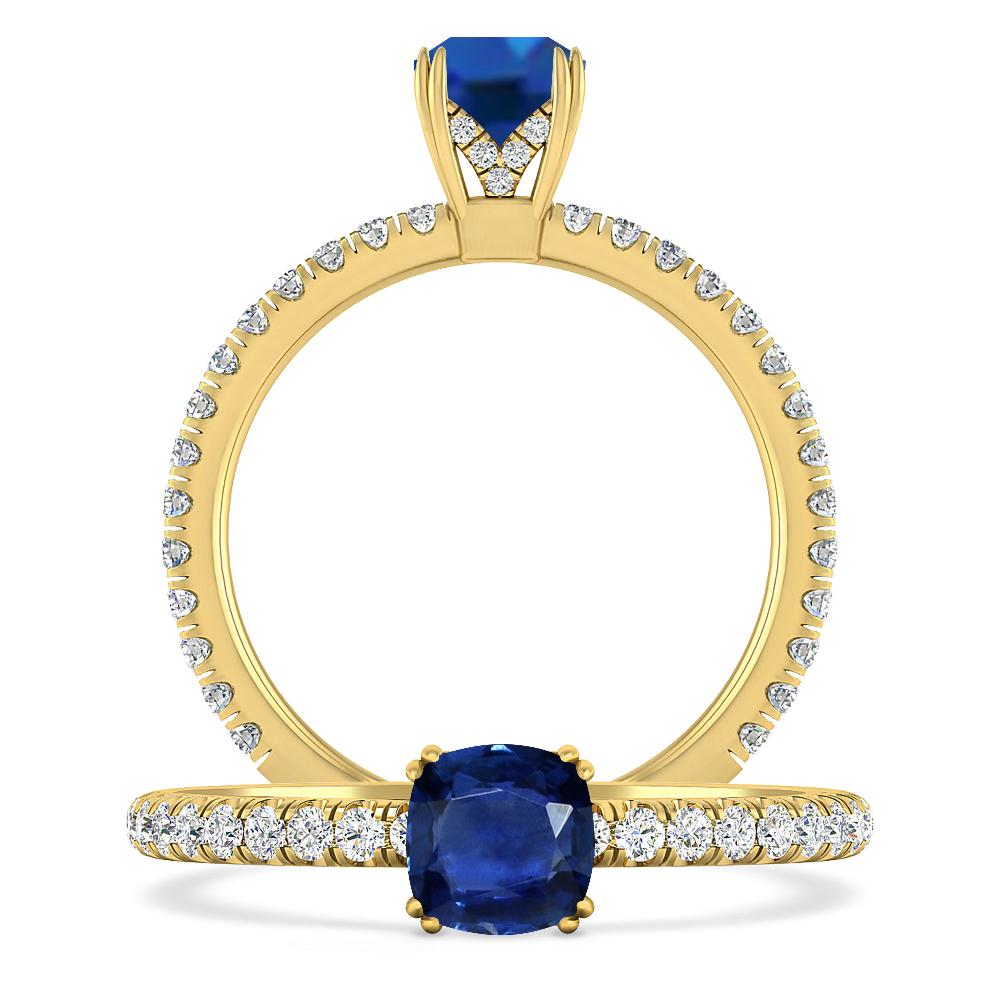 Yellow Gold - Sapphire