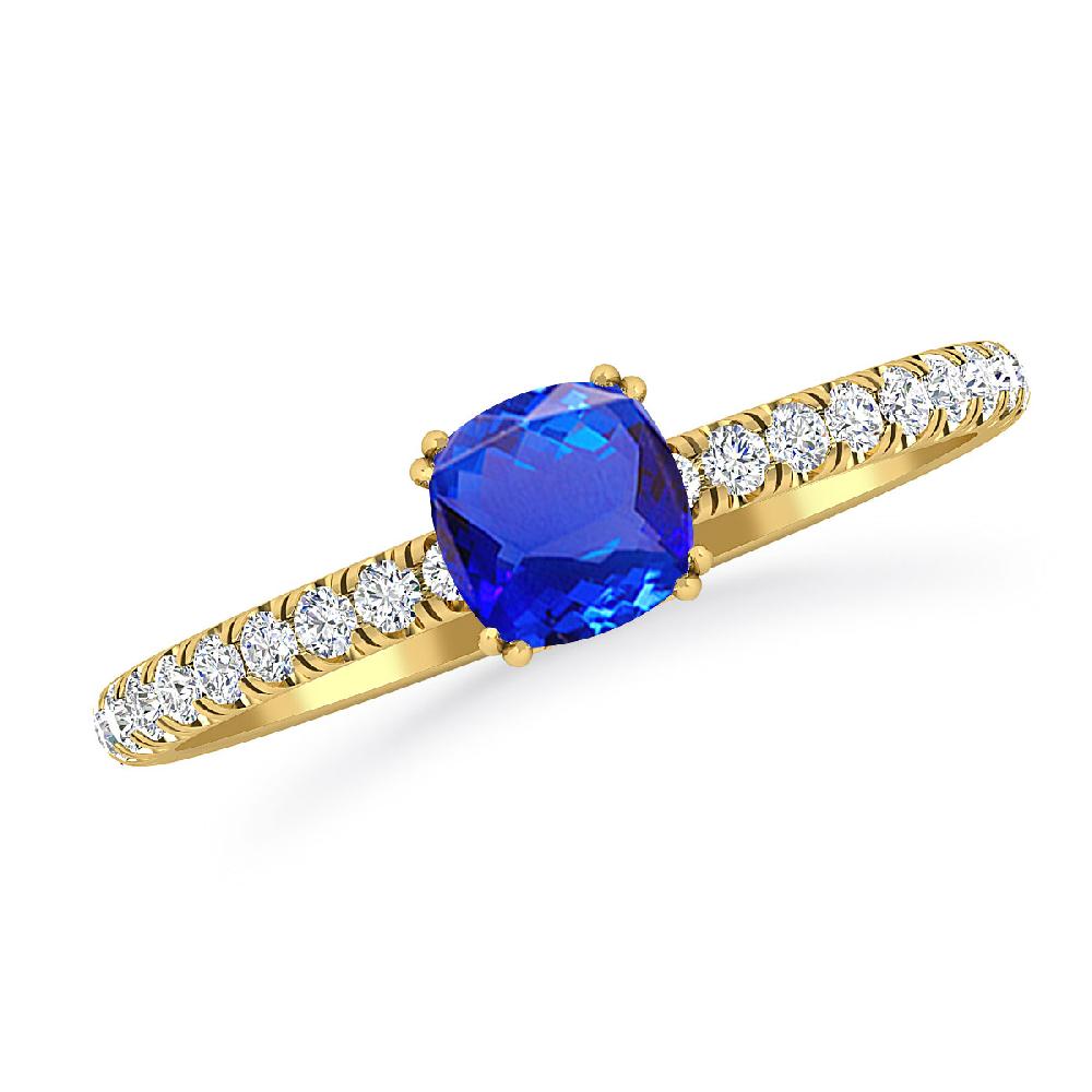 Yellow Gold - Tanzanite