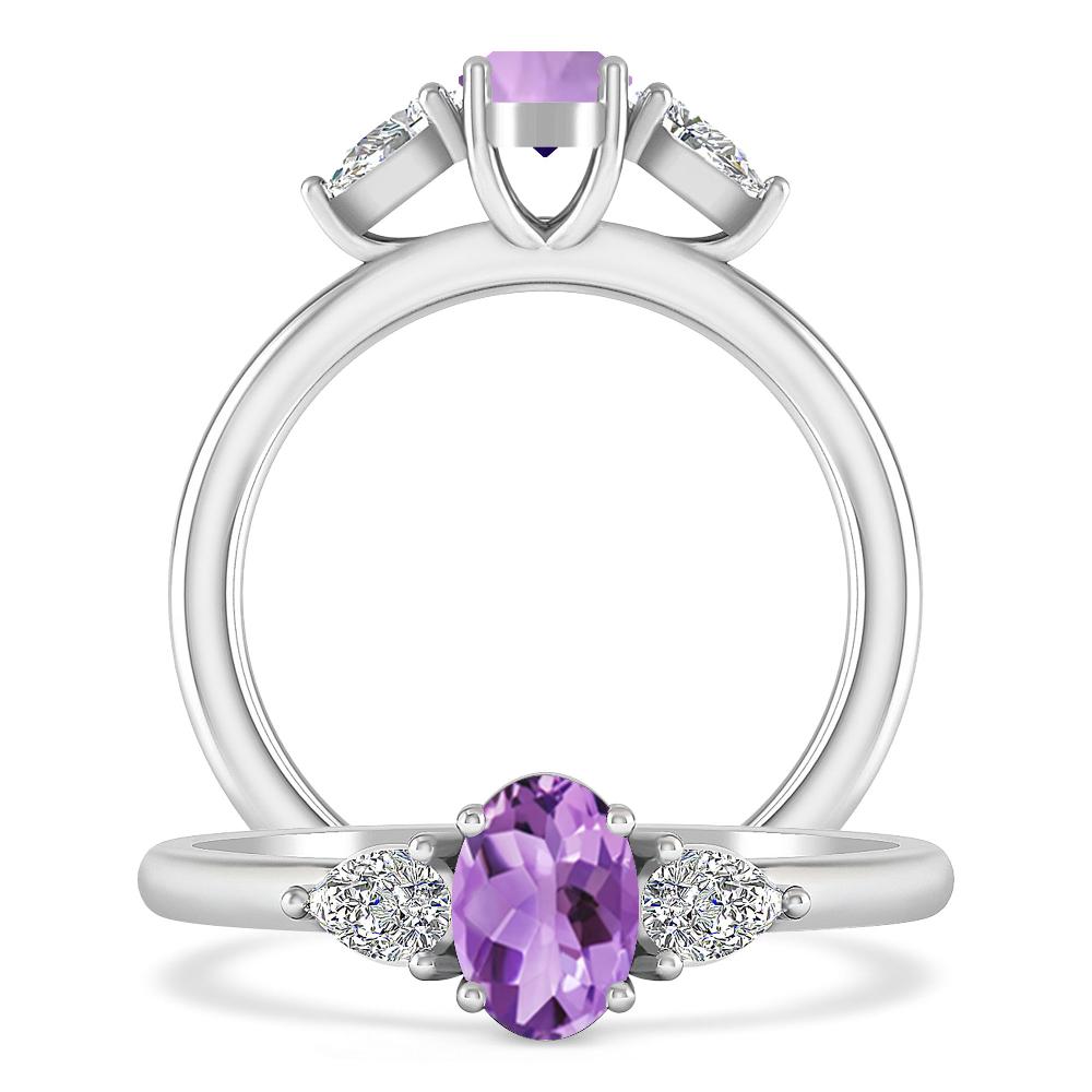 White Gold - Amethyst