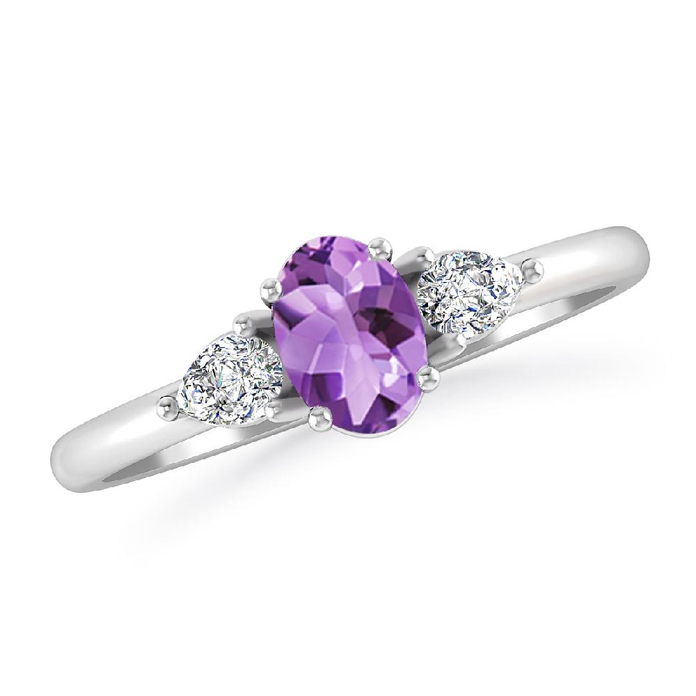 White Gold - Amethyst