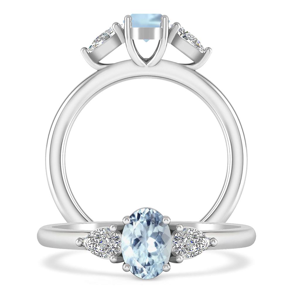 White Gold - Aquamarine