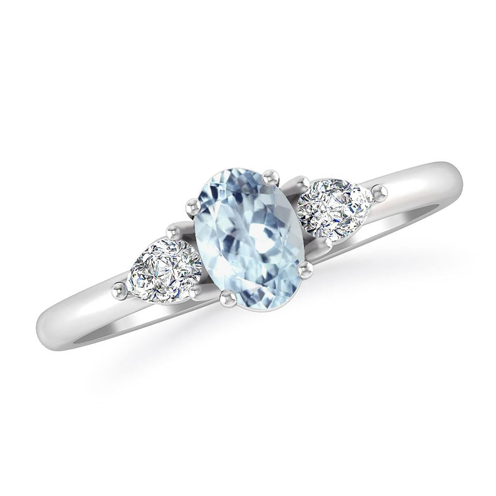 White Gold - Aquamarine