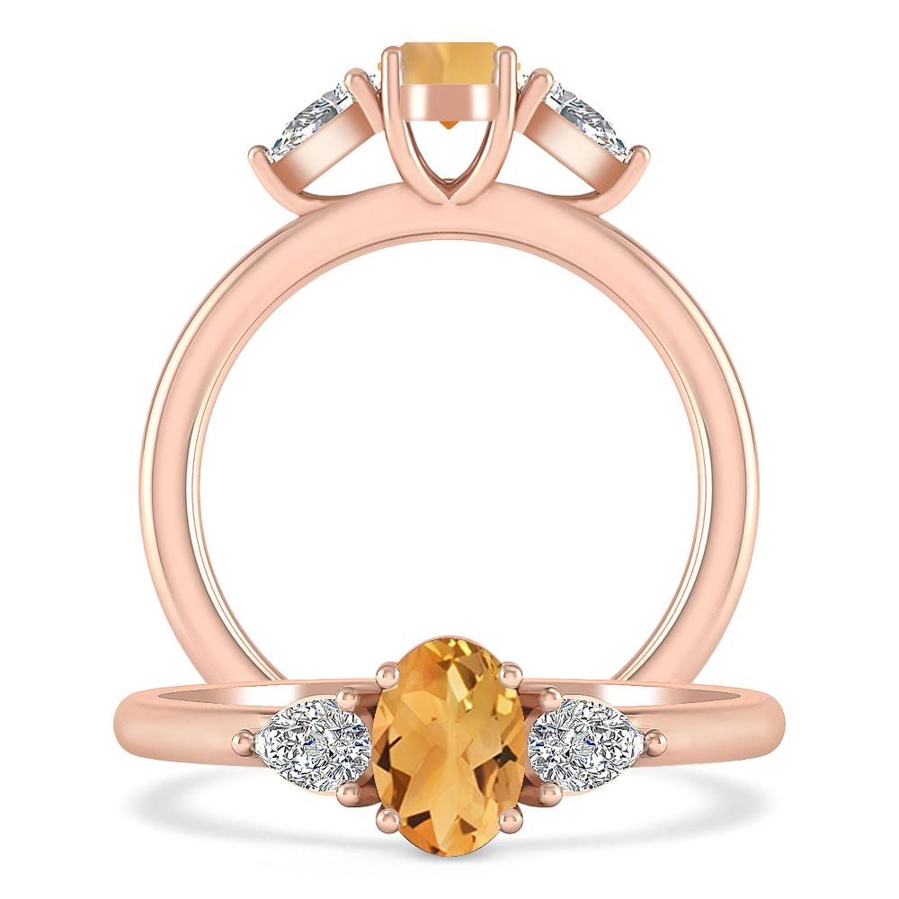Rose Gold - Citrine