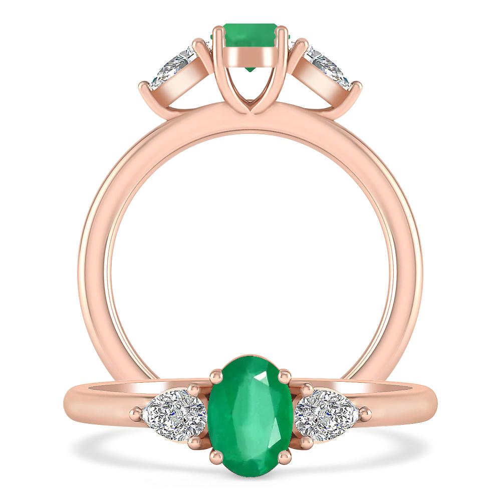 Rose Gold - Emerald