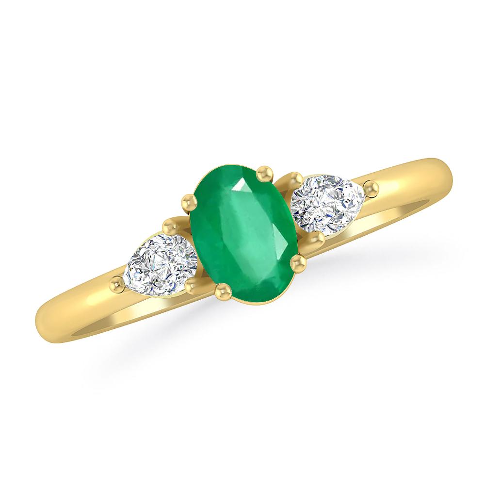 Yellow Gold - Emerald