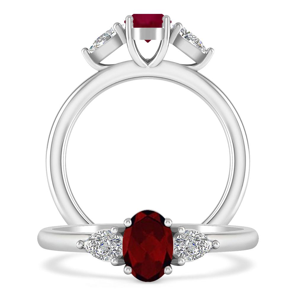 White Gold - Garnet