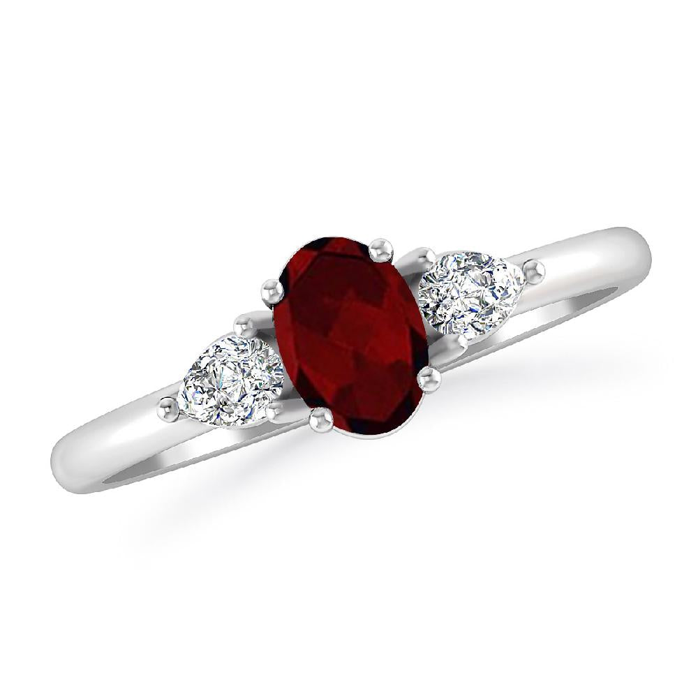 White Gold - Garnet