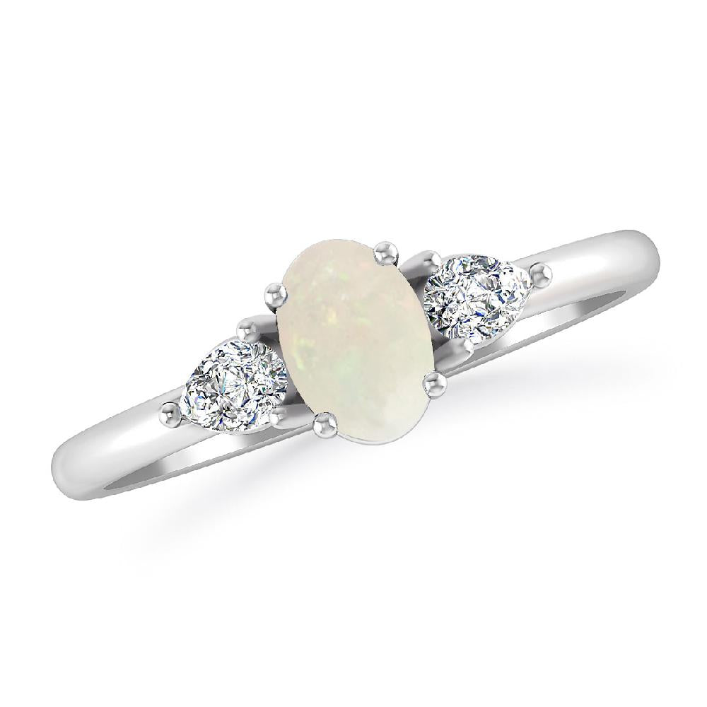 White Gold - Opal