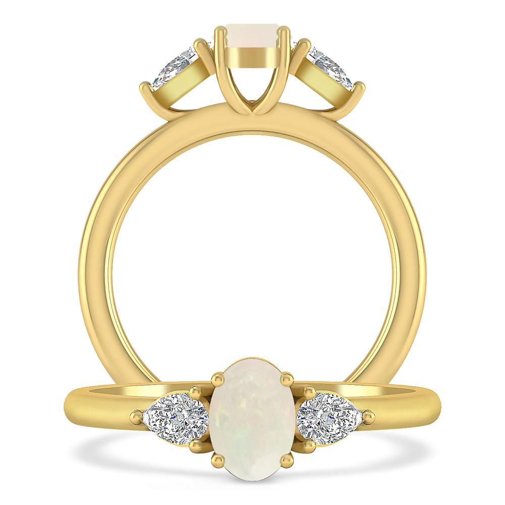 Yellow Gold - Opal