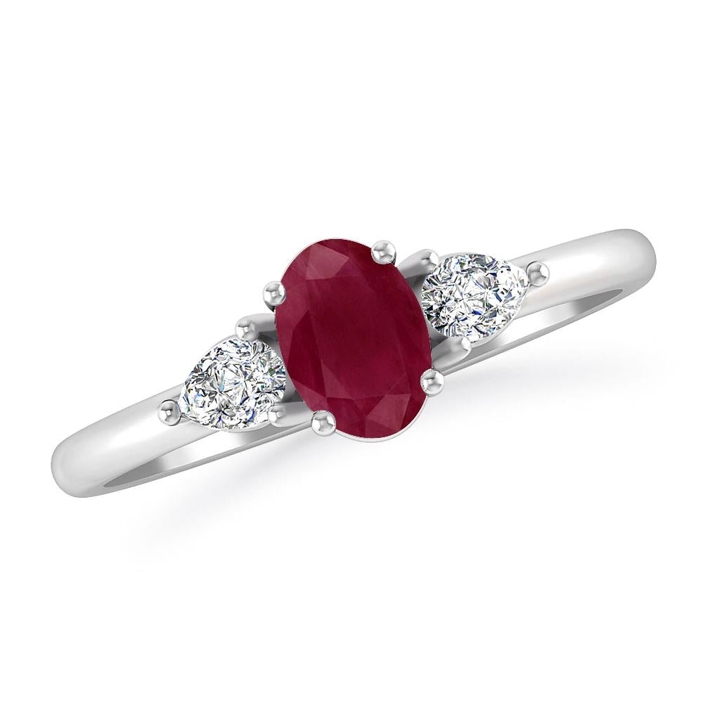 White Gold - Ruby