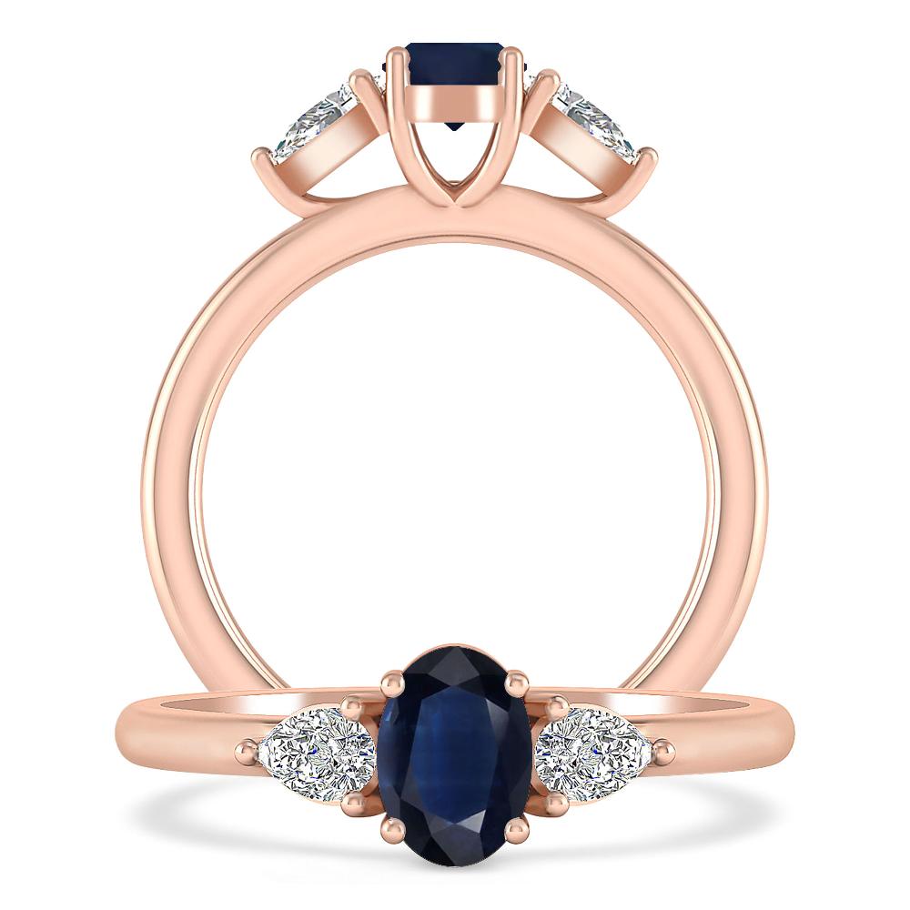 Rose Gold - Sapphire