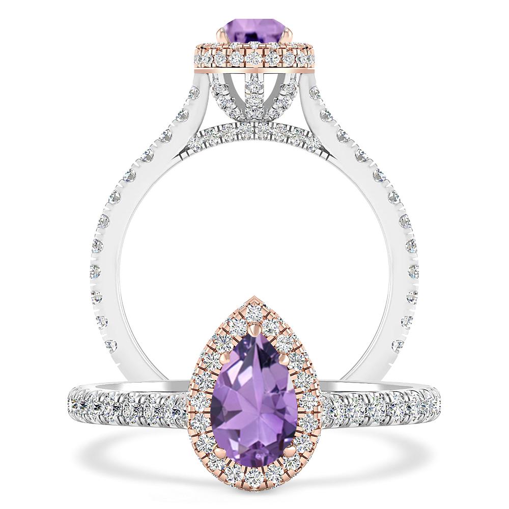 White Gold - Amethyst